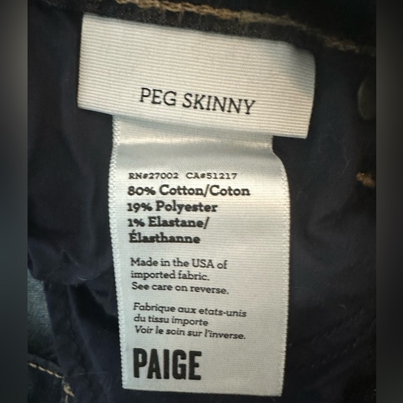 Paige: Women’s Peg Skinny Jeans, 28 - Picture 5 of 6